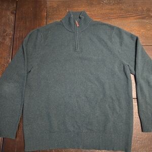 Bonobos Green Half-Zip Sweater
